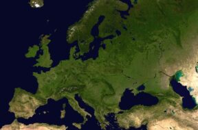 Europe_satellite_orthographic Nasa Gemeinfrei Europakarte