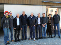 ZERO_v.l._Patrick Brendel (Varellion), Roger Holzer (EVWR), John Sieber (EnBAG), Gerhard Kiechler, Joël Fischer, Matthäus Schinner, Adrian Steiner (RWO), Tamar Hosennen (RWO), Damian Zumstein (Endigo)