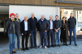 ZERO_v.l._Patrick Brendel (Varellion), Roger Holzer (EVWR), John Sieber (EnBAG), Gerhard Kiechler, Joël Fischer, Matthäus Schinner, Adrian Steiner (RWO), Tamar Hosennen (RWO), Damian Zumstein (Endigo)