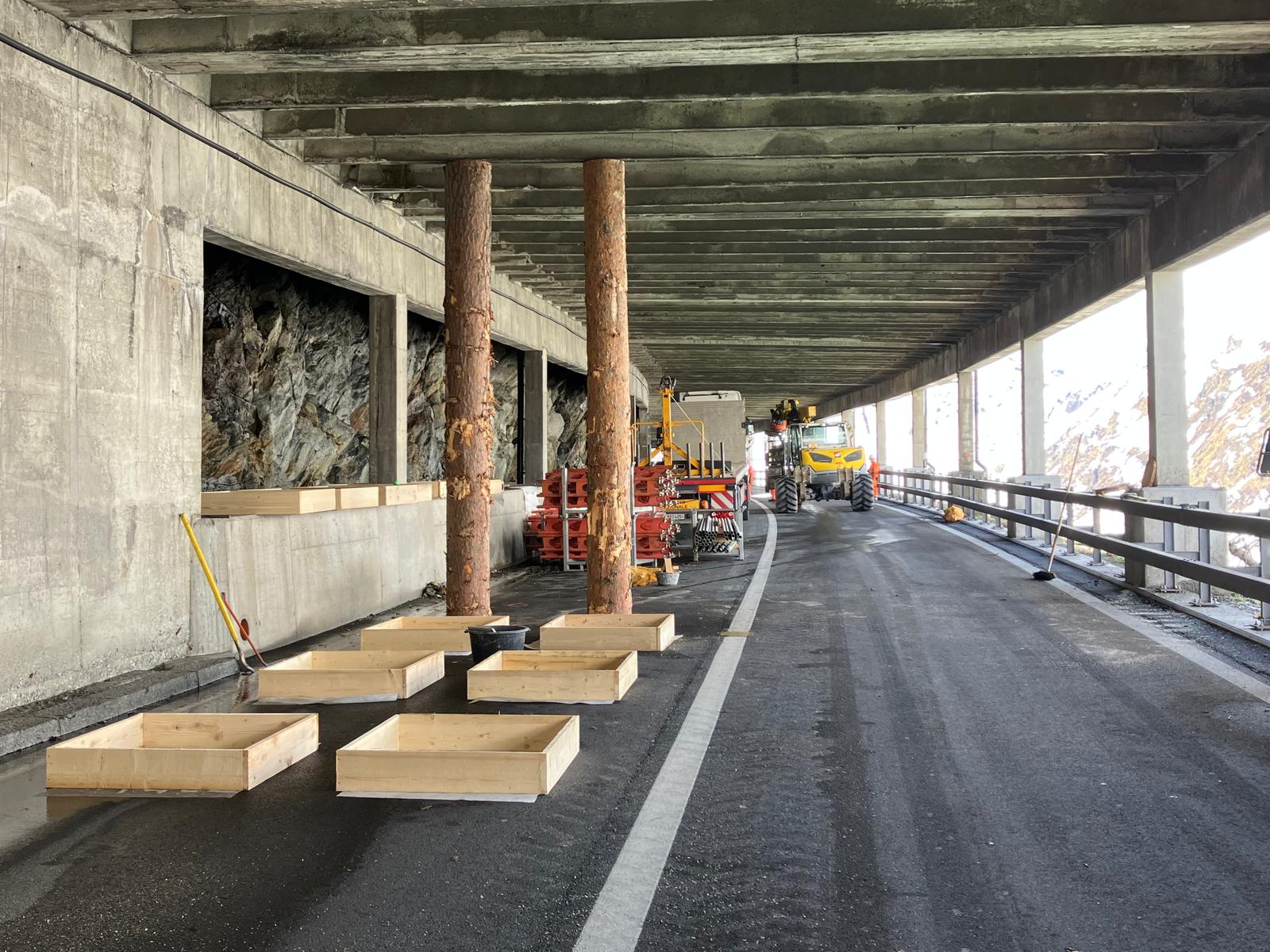 Verkehrsbehinderungen auf der A21, Großer St. BernhardNachtsperrung nächste Woche für Instandsetzung der Galerie Les Toules