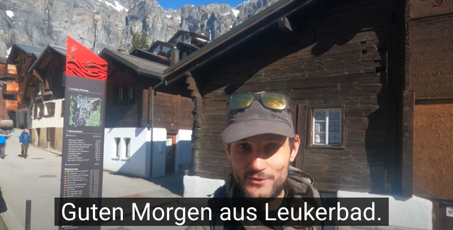 Wander-Video: Walliser Sonnenweg2. Etappe des Walliser Sonnenwegs von Leukerbad bis Gampel