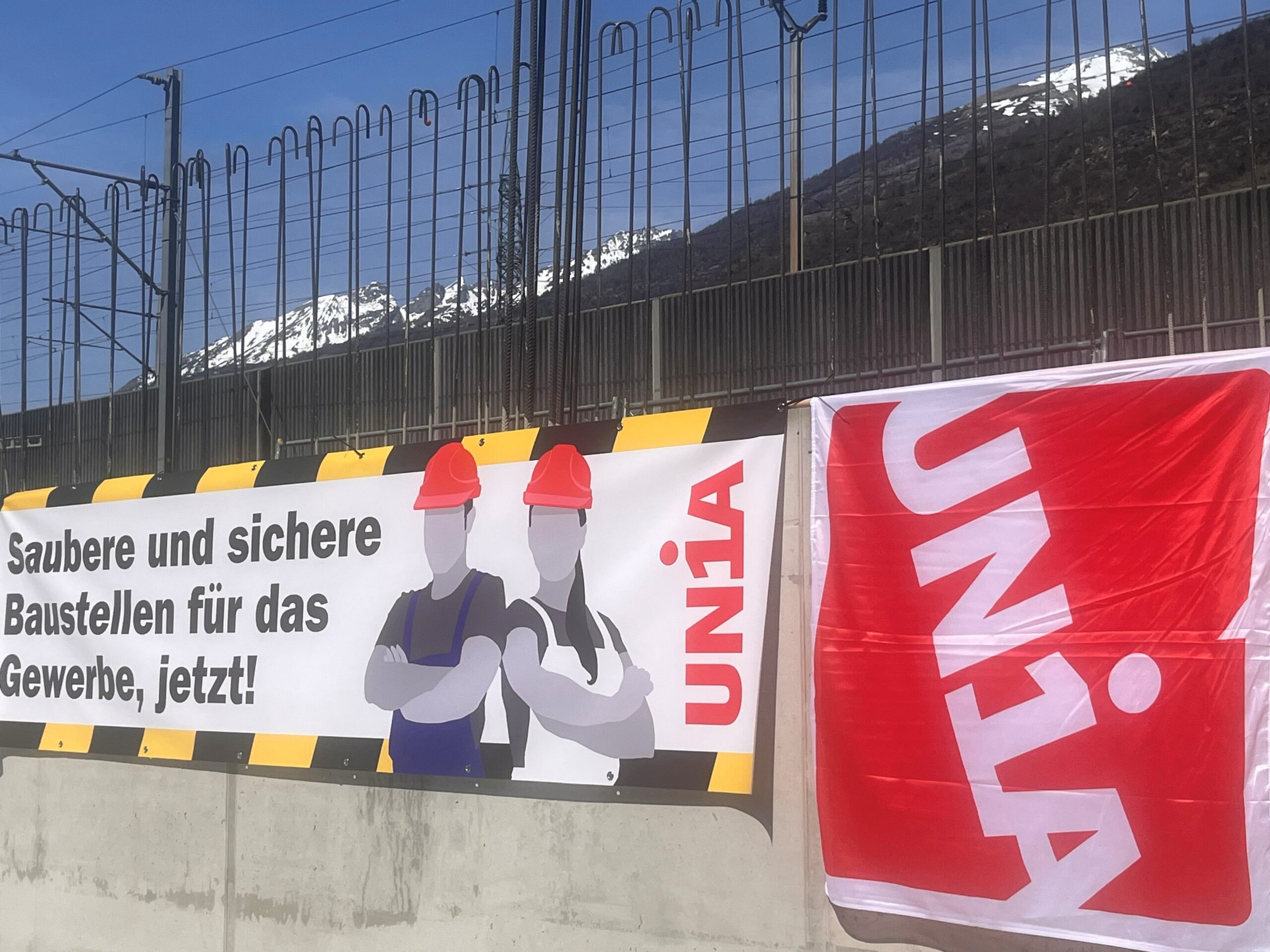 Gesundheitsschutz der Arbeitnehmer im FokusUnia Oberwallis lanciert Kampagne für saubere und sichere Baustellen