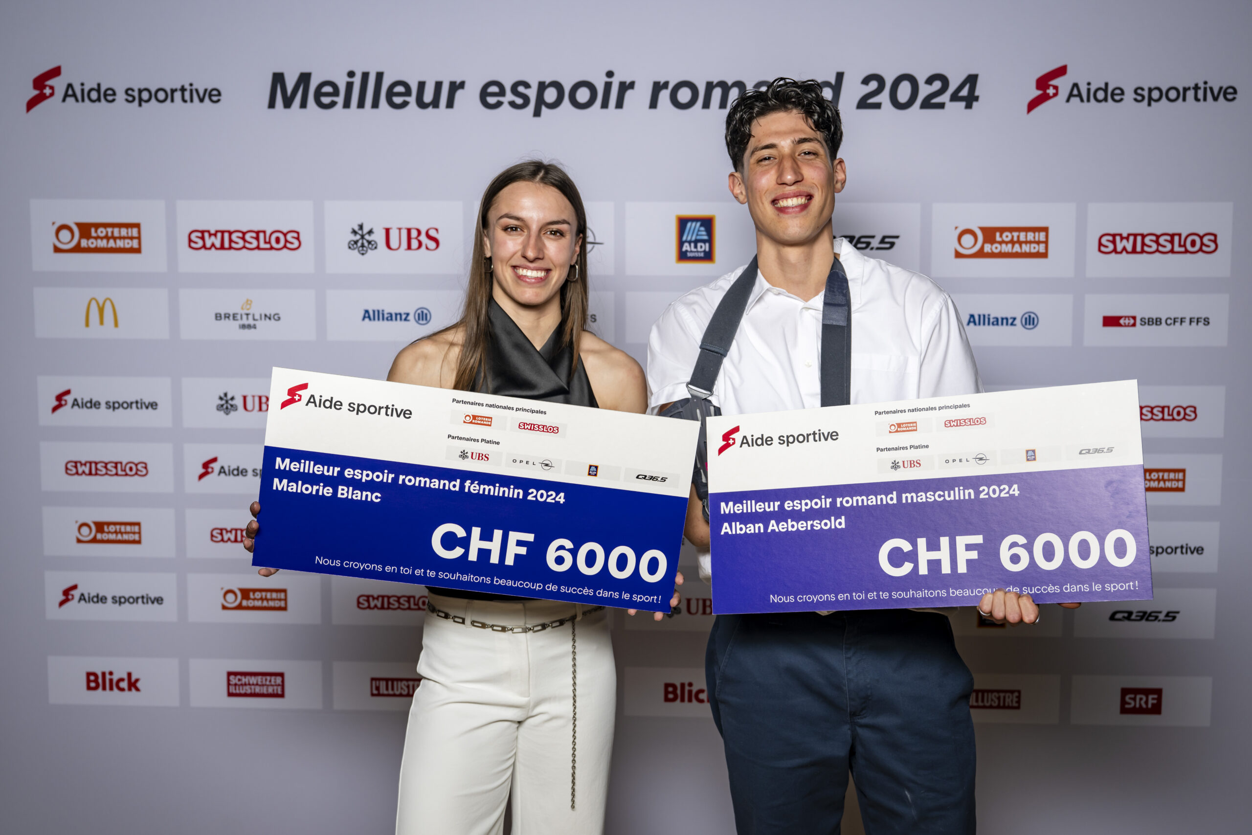 Malorie Blanc und Alban Aebersold gewinnen den Westschweizer NachwuchspreisEin Sport-Nachwuchspreis geht ins Wallis