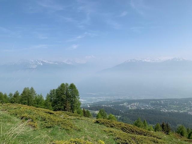 Luftqualität im WallisDicker Schleier über dem Wallis