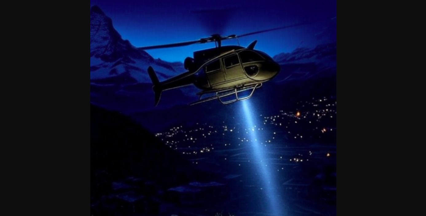 Suche im Raum Zermatt / Täsch: Vermißter 80-jähriger JapanerArmee-Helikopter im Einsatz bei Suche in Zermatt