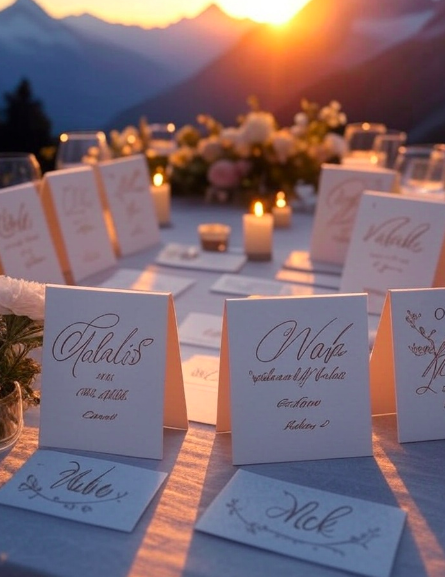 Tischkarten bei der Hochzeit – Kreative Platzgestaltung mit StilHeiraten im Wallis