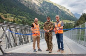 Brücke Bangital Val de Bagnes Militärbrücke