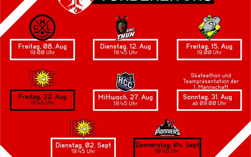EHC Visp: Die Vorbereitung stehtKarten ab sofort verfügbar