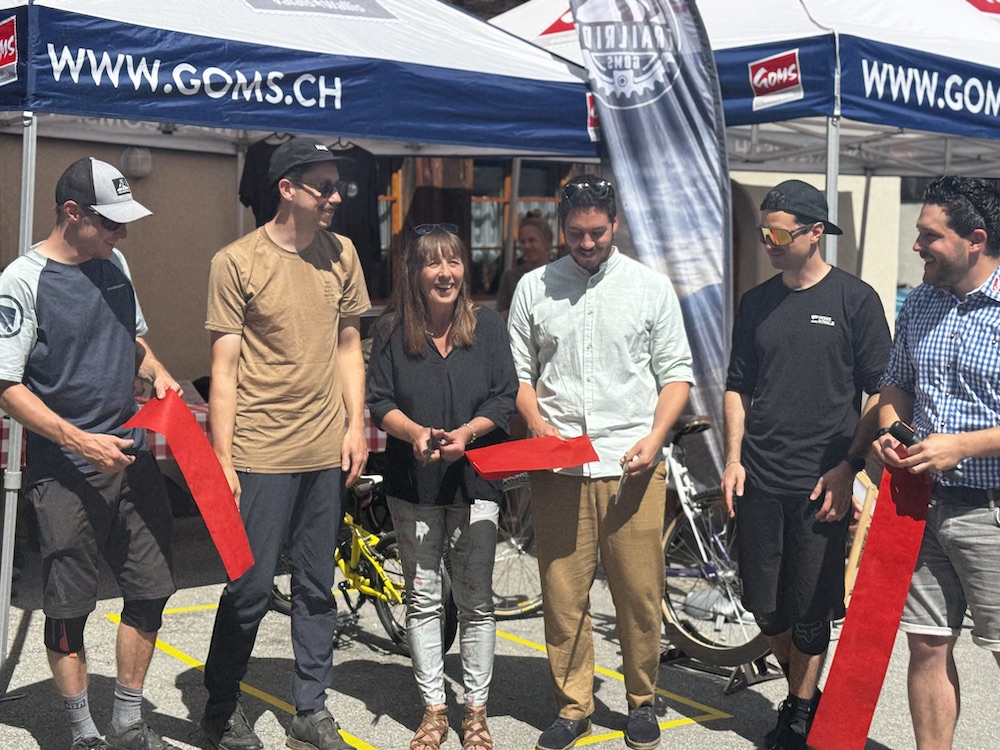 Eröffnung neuer Velorouten im Goms am Gommermärt1 Million Franken investiert: Goms neu mit 152 Km Velotrails