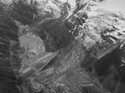 Swissair Foto Mattmark Fletscher Dimension 15-6-1965_Original_34166