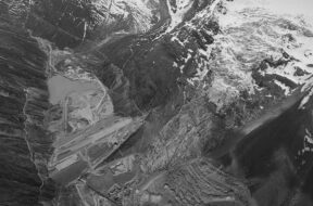 Swissair Foto Mattmark Fletscher Dimension 15-6-1965_Original_34166