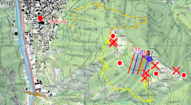 Veloweg Phönix aus der Asche Visp
