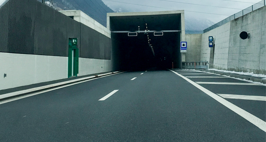 A9 Tunnel Turtmann nachts zuNachtsperrungen für Unterhaltsarbeiten