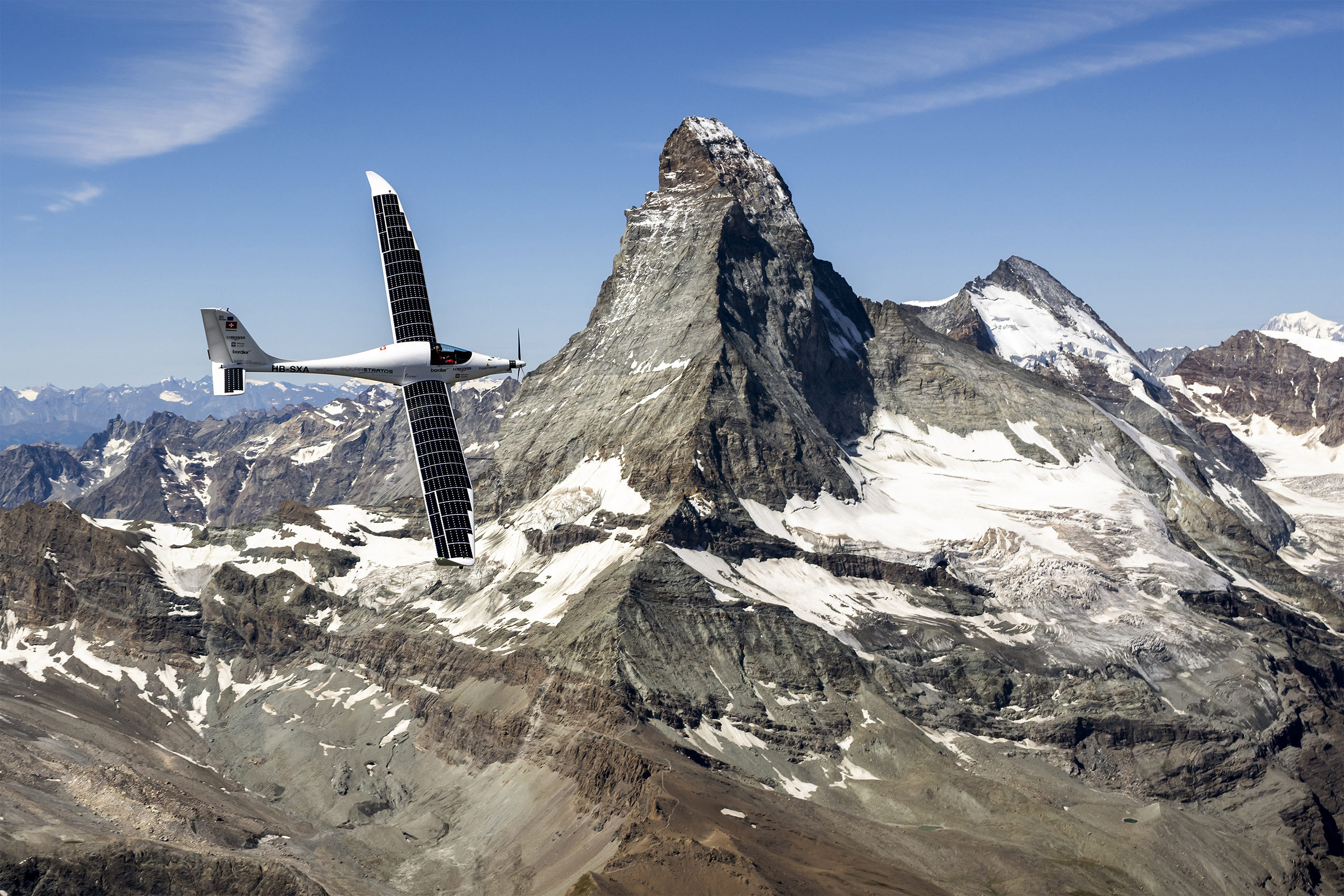 SolarStratos überflog das MatterhornEin Meilenstein für die Solarfliegerei - Höchste jemals erreichte Höhe von von 6.589 Metern