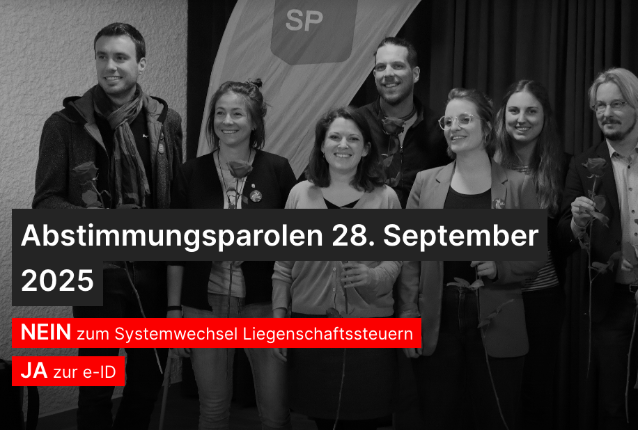 SP Oberwallis mit Parolen für die Volksabstimmungen im SeptemberJa zur E-ID und Nein zur Abschaffung des Eigenmietwerts