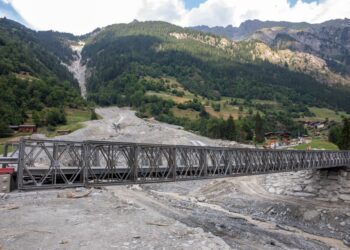 Haut Val de Bagnes – Sperrung der MilitärbrückeMIlitärbrücke hält keinen Frost aus