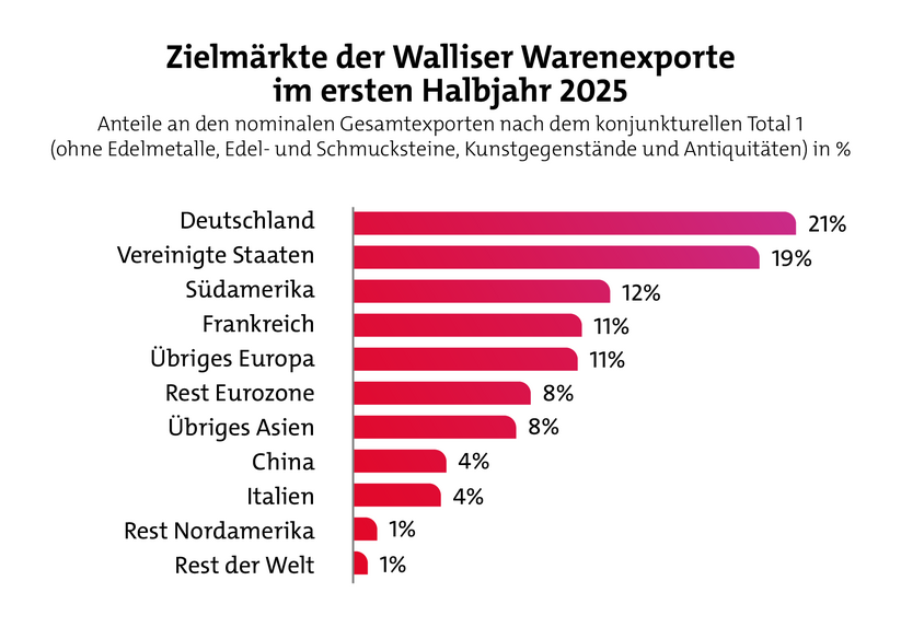WKB-WirtschaftsindikatorWettbewerbsfähigkeit der Walliser Unternehmen: zwischen starkem Franken und Zöllen