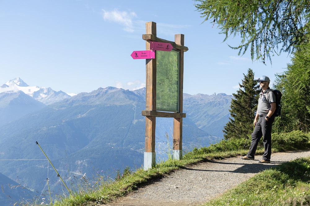 Der «Weg der Luft» in Crans-Montana19 Jahre nach Eröffnung mit neuem Erscheinungsbild