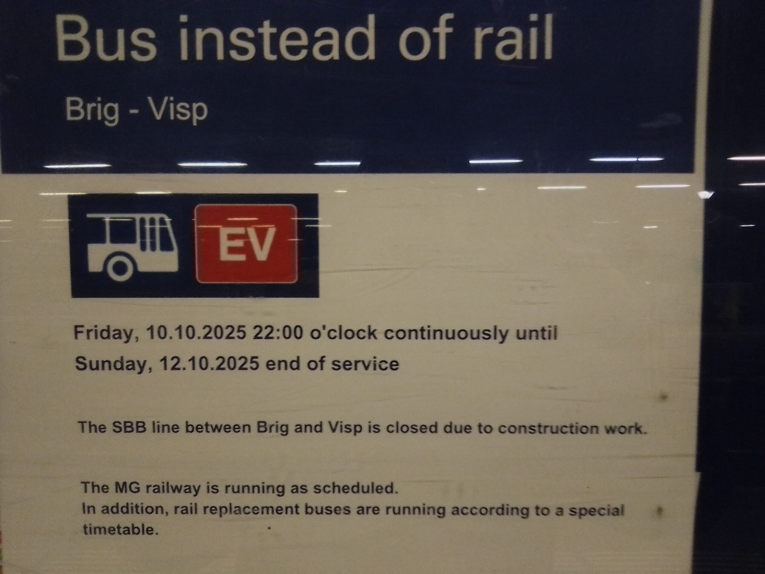 Neulich in Visp…We speak English