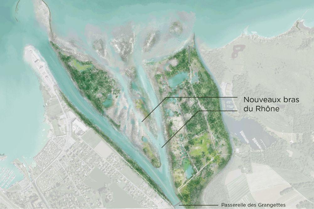 3. Rhonekorrektion nimmt neue Bauetappen im Chablais in Angriff2 neue Flußarme sollen geschaffen werden