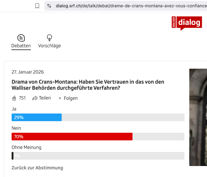 Unabhängige Instanz für die Ermittlungen von Crans-Montana gefordertStaatsanwaltschaft Wallis hat das Vertrauen verspielt
