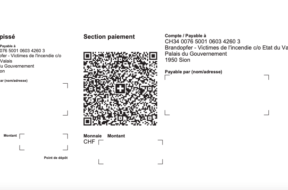 Spendenkonto Crans-Montana Brand