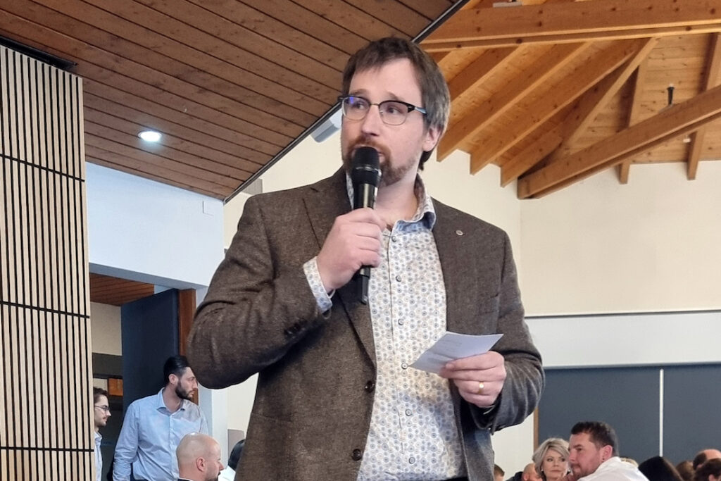 Neu gewählter NOB-Vorsitzender Sebastian Arnold