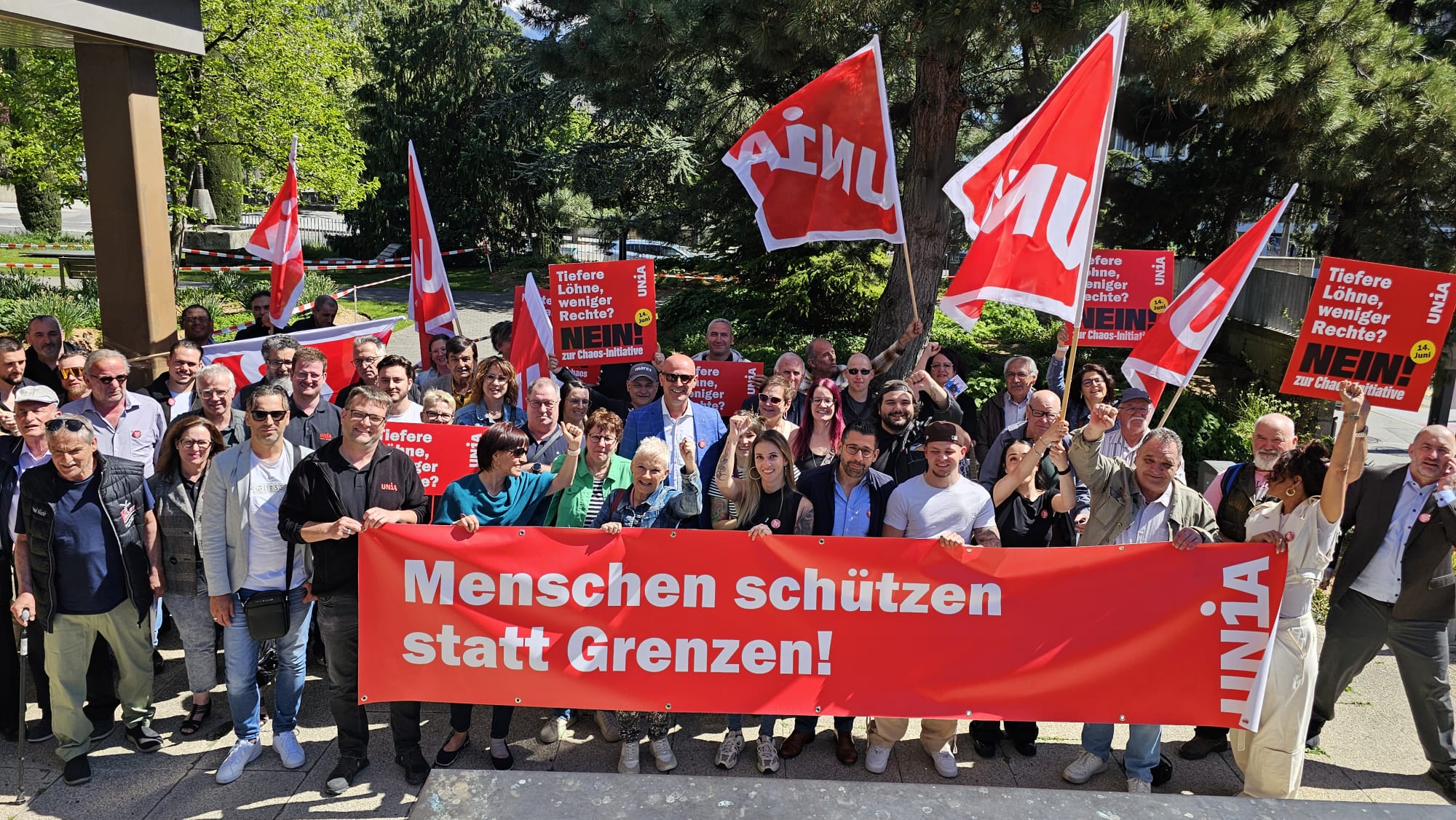 Unia Wallis zur kommenden Abstimmung über die 10-Millionen-SchweizNein zur SVP-Chaos-Initiative am 14. Juni 2026