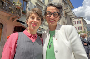 Céline Dessimoz (rechts)