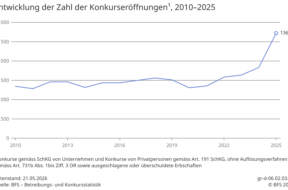 Konkursstatistik Schweiz BfS