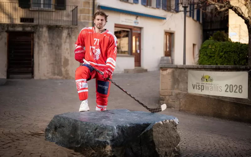 Der EHC Visp verlängert mit Simon Wüest bis 2028Vertragsverlängerung für Stürmer