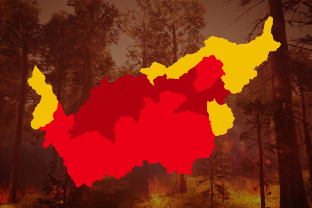 Sehr große Waldbrandgefahr im WallisAufruf zur größten Vorsicht: Rhoneebene zwischen Martinach und Brig besonders betroffen
