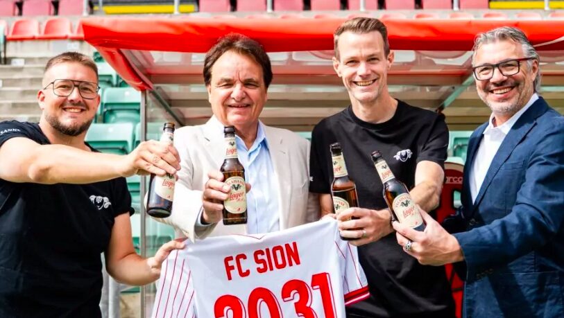 Brauerei Valaisanne wird offizieller Partner des FC SionFC Sitten und Walliser Brauerei spannen zusammen