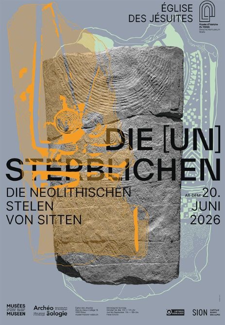 Die [Un]sterblichen – die neolithischen Stelen von Sitten haben im Chor der Jesuitenkirche einen würdigen Ausstellungsort gefundenMeisterwerke der prähistorischen Kunst in Sitten