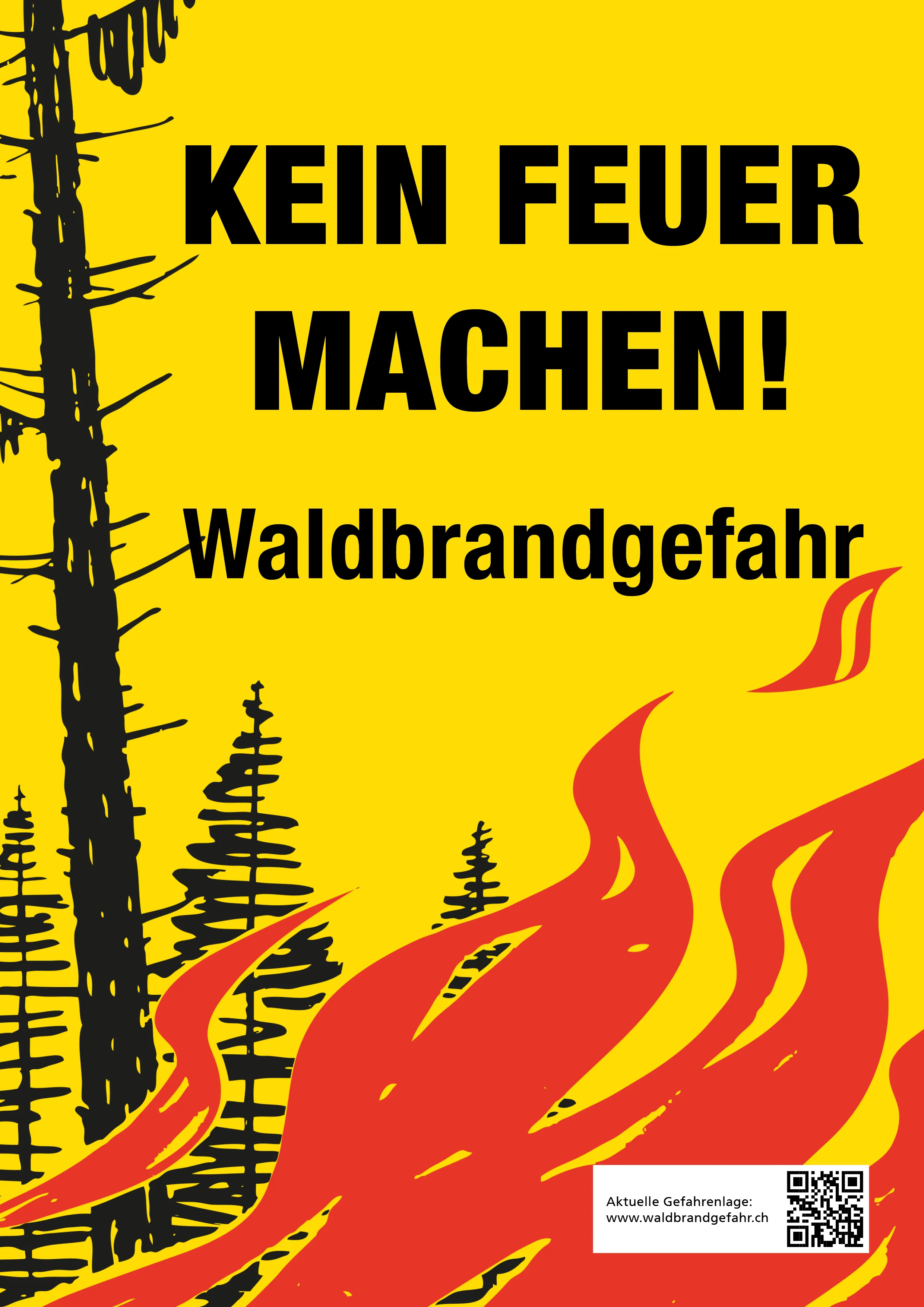 Große Waldbrandgefahr im OberwallisGefahrenstufe 4 in vielen Regionen