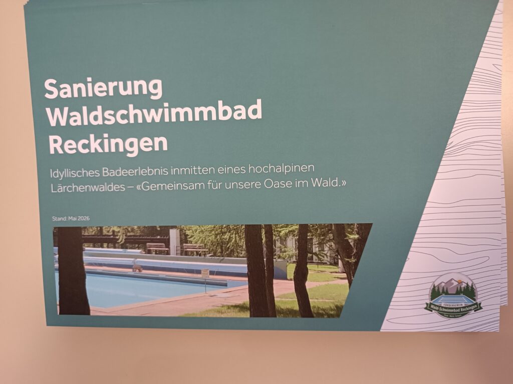 Auch ein Thema: Die Sanierung des Schwimmbads Reckingen.