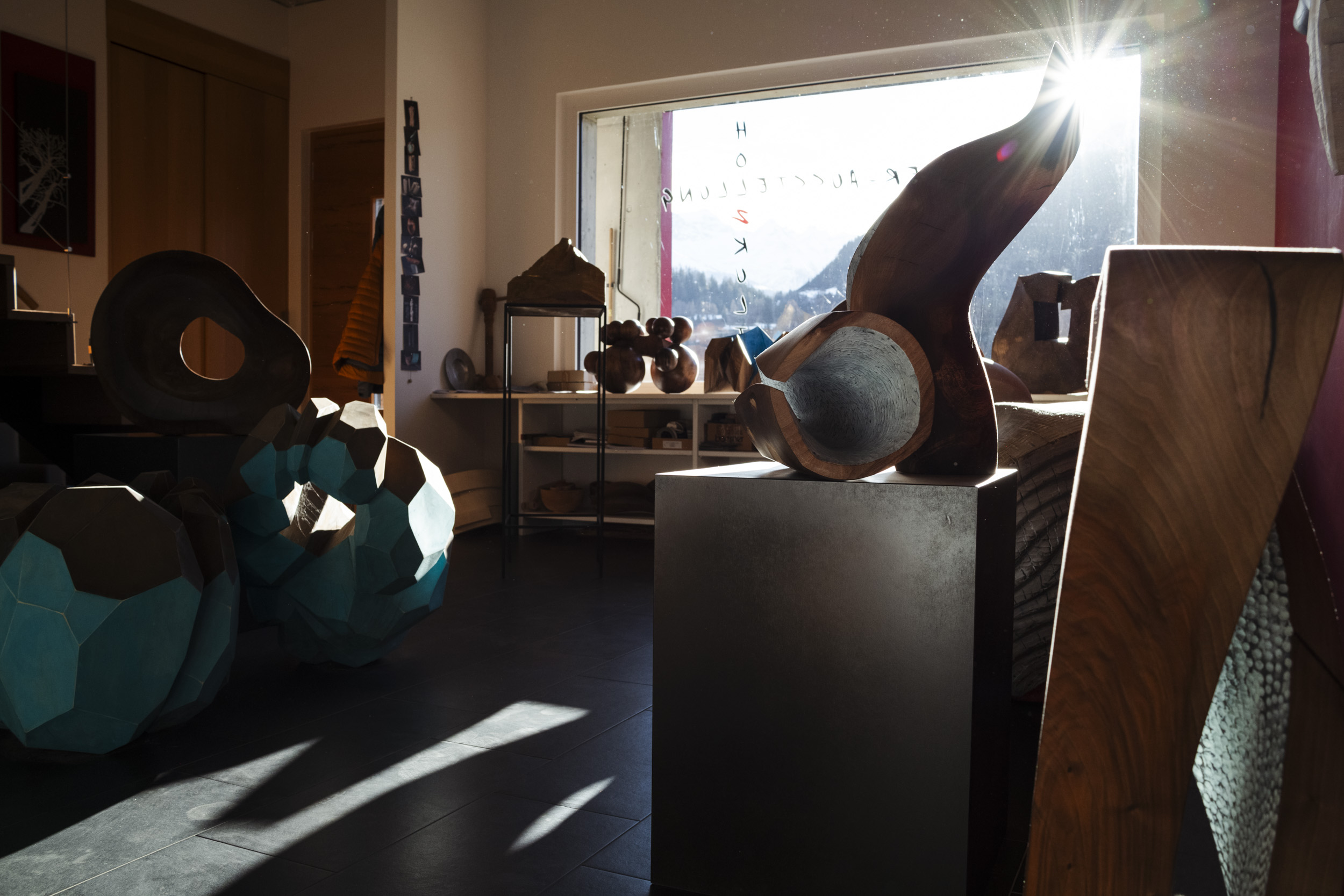 Esther Gischig und Wilhelm Wenger: Ausstellung im Atelier Werkhof in BrigWenger / Gischig — Schnittstelle Kunst
