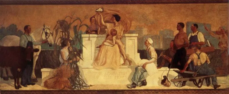 Adoration of the Home ― Grant Wood c.1921 - c.1922 Lilly Gebert