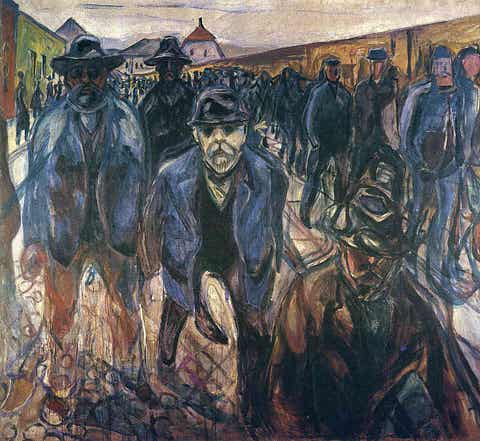 Lilly Gebert-Beitrag Workers on Their Way Home — Edvard Munch