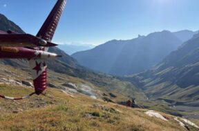 2026_09_15_Leukerbad_PolCant Absturz Kleinflugzeug Leukerbad