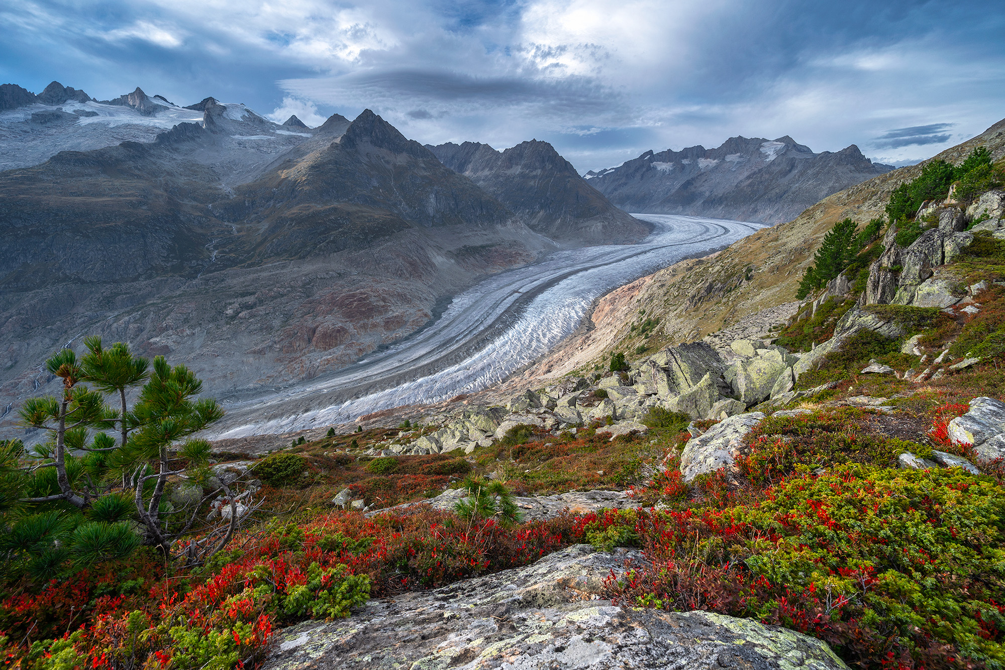 Eindrückliche Fotos vom Aletschgletscher im Herbst von Simon SchuhmacherFotowanderung in der Aletsch-Arena zur Fiescheralp