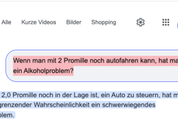 Alkoholfahrt von Céline Amaudruz
