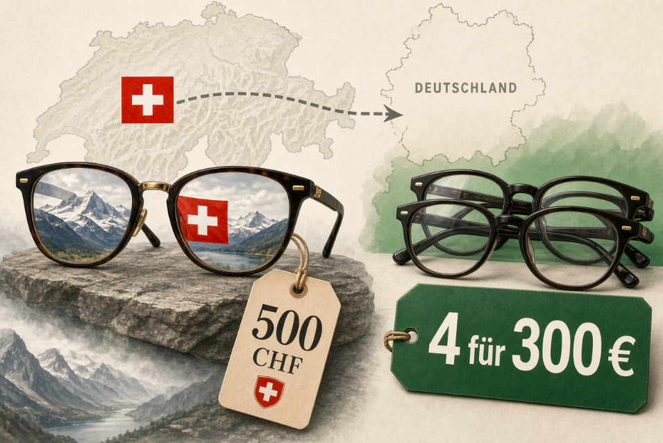Sparen beim BrillenkaufPreisvergleich bei Brillen: Blick nach Deutschland kann lohnen