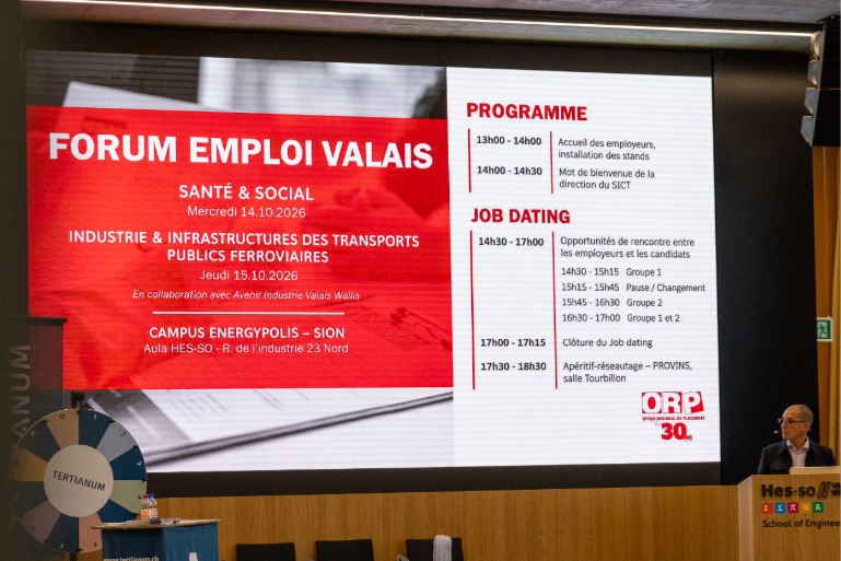 Forum Arbeit Wallis 2026Job-Dating von Unternehmen: Arbeit finden im Wallis