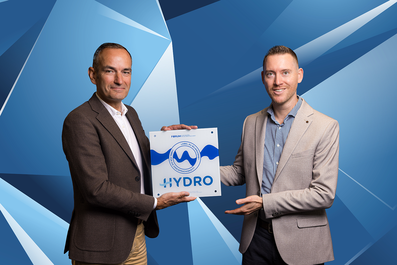 Forum für Zweisprachigkeit zeichnet Walliser Industrieunternehmen ausGütesiegel für Mehrsprachigkeit für Hydro Exploitation SA