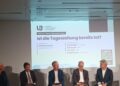Eric Gujer, Chefredaktor der "Neuen Zürcher Zeitung", Patrik Müller, Chefredaktor von "CH-Media", Rolf Cavalli, Chefredaktor des "Blick", und Rainer Nowak von "Die Presse"