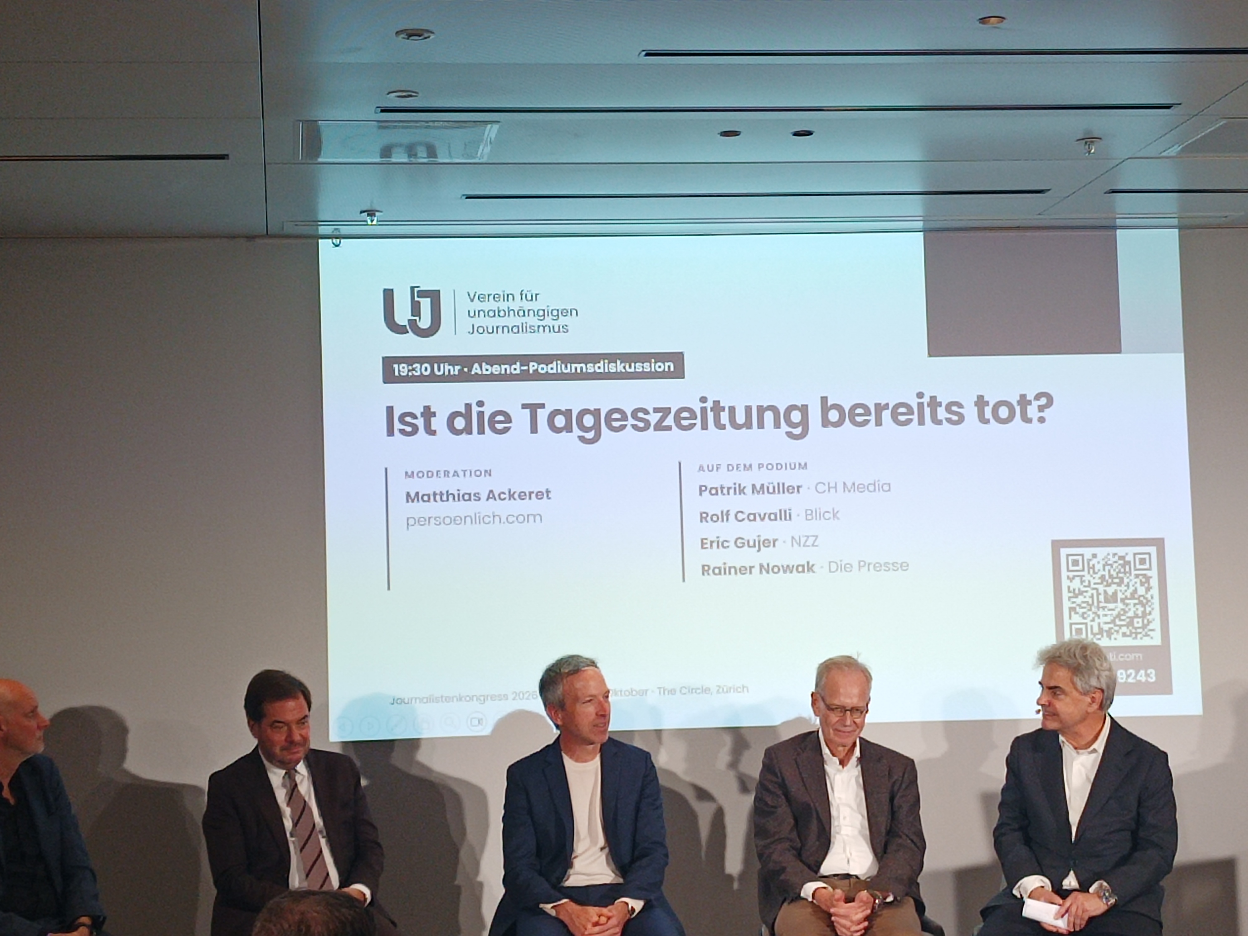 Journalistenkongreß 2026 vom 16. Oktober 2026Die Zukunft des Journalismus: Zwischen Glaubwürdigkeit, Politik und wirtschaftlichem Druck