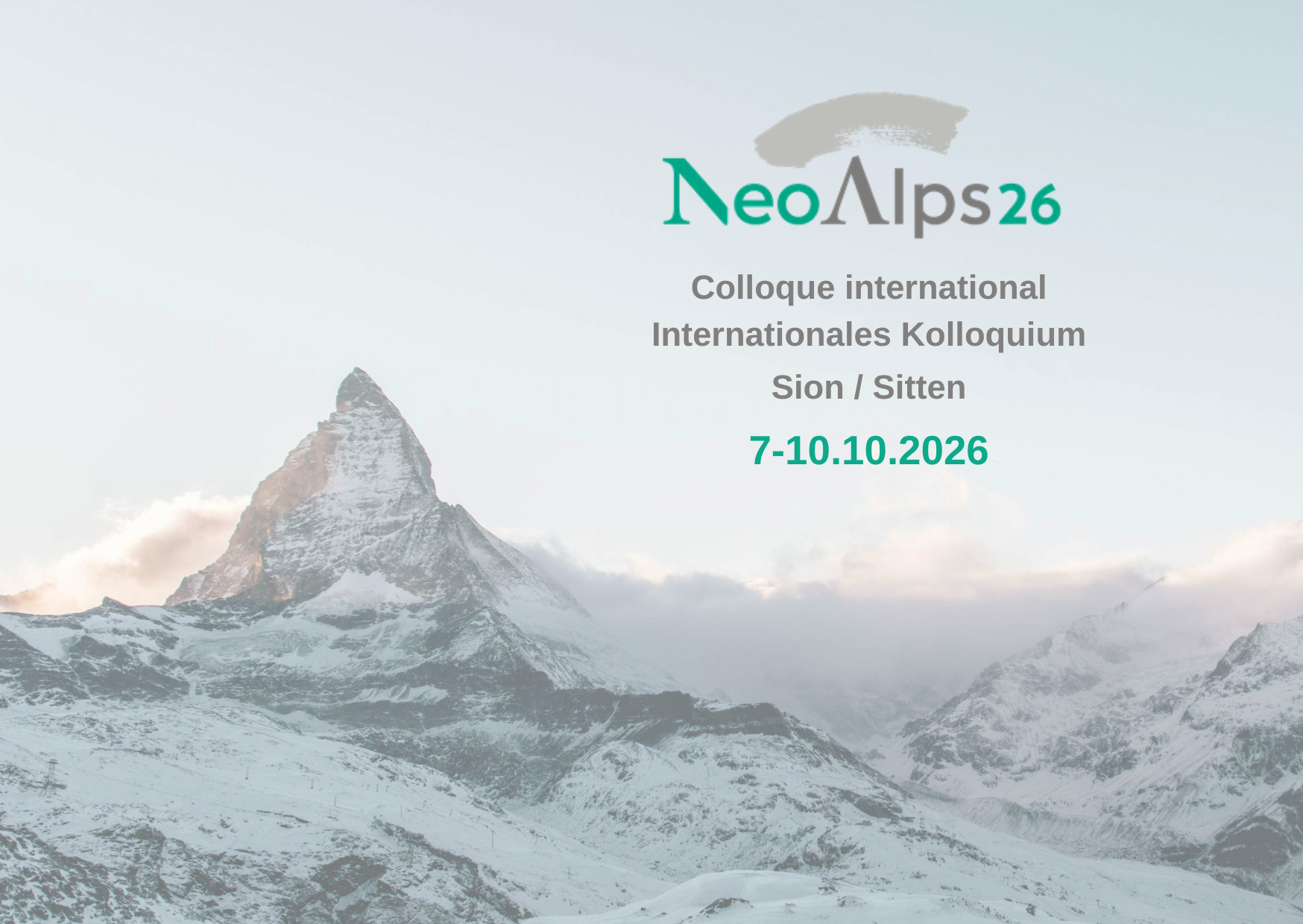 Eine internationale Tagung in Sitten zum Neolithikum im AlpenraumÖffentlicher Vortrag